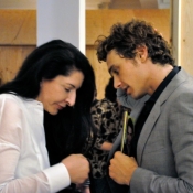James Franco with Marina Abramovic